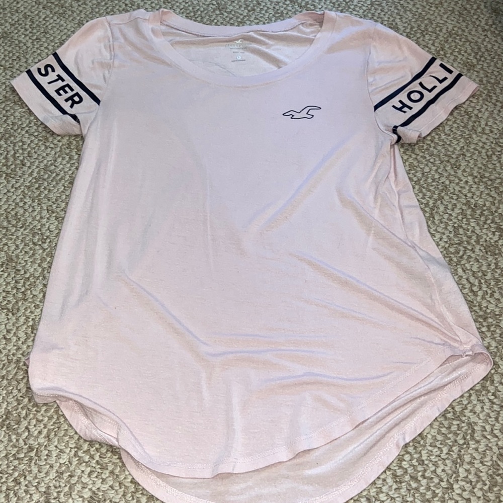 Womens Pink Hollister Light Weight Short Sleeve